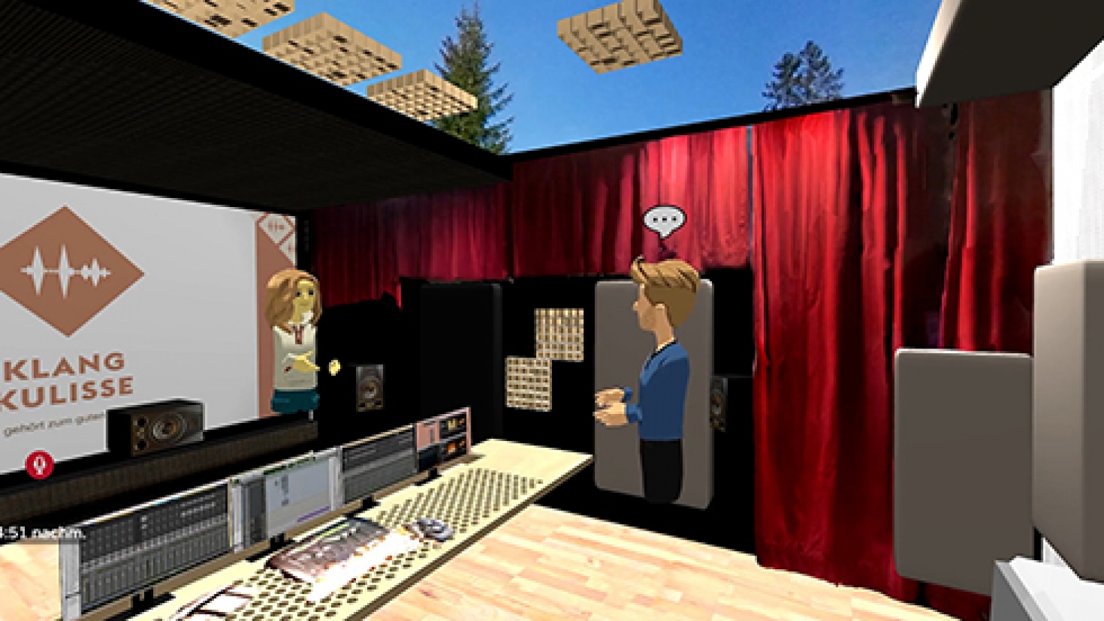 Virtuelles Tonstudio auf AltspaceVR Microsoft Klangkulisse